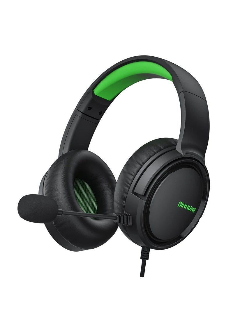 BINNUNE BG02 Wired Gaming Headset with Mic for PS4 PS5 Xbox Series S|X PC Xbox One Switch - Image 1
