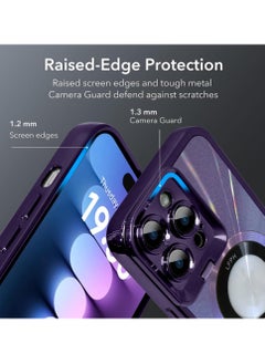 Excefore For iPhone 15 Pro Max Case with Camera Stand, [Compatible with MagSafe] [Built-in Camera Ring Stand], Military-Grade Protection, Magnetic Case for 15 Pro Max 6.7" 2023, Purple  - Image 5
