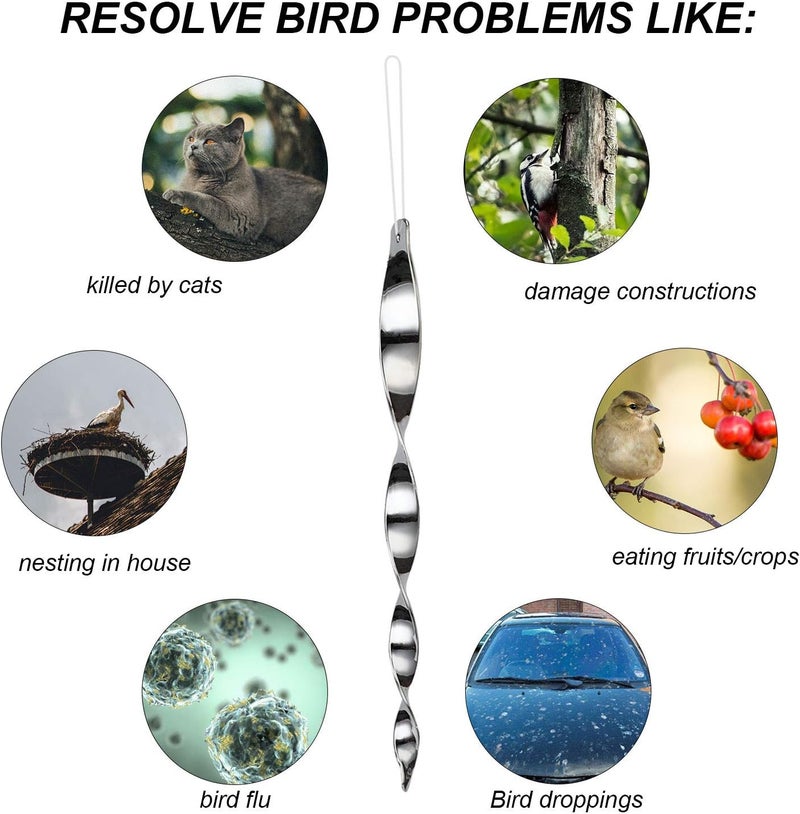 Besmon Woodpecker Bird Scare Devices (Pack of 6) - Image 2