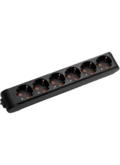 Viko Multilet 6 Pcs Black Socket No Grounded Child Protected Cable 
