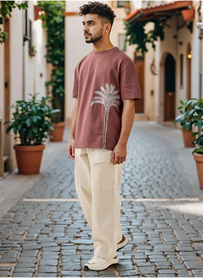 Lee Cooper Lee Cooper Palm Tree Print T-shirt