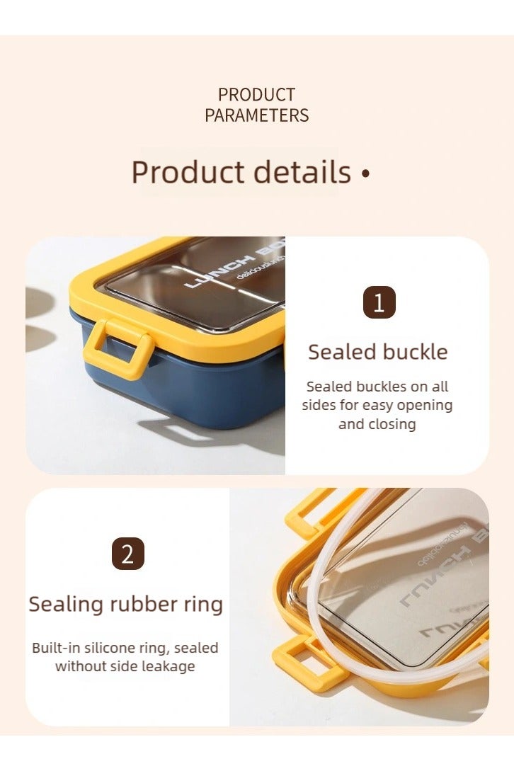 KELIO 2-Tier Insulated Stainless Steel Bento Box - Thermal Lunch Box for Kids/Adults | Leak-Proof Hot Food Container with Spoon | Ideal for Office/Students - Image 5