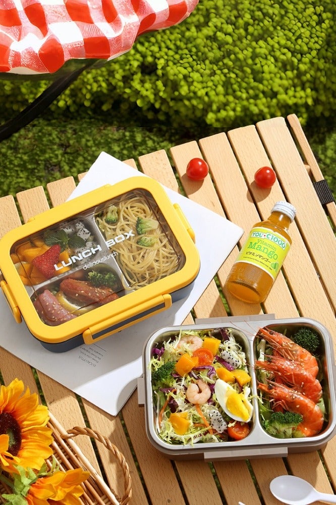 KELIO 2-Tier Insulated Stainless Steel Bento Box - Thermal Lunch Box for Kids/Adults | Leak-Proof Hot Food Container with Spoon | Ideal for Office/Students - Image 2