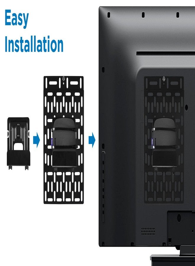 Mount-It! Cable Box Mount Behind TV | Adjustable Universal Mounting Bracket for Streaming Devices, Router, Modem, DVD | Wall and Behind TV Compatible, Steel - Image 2