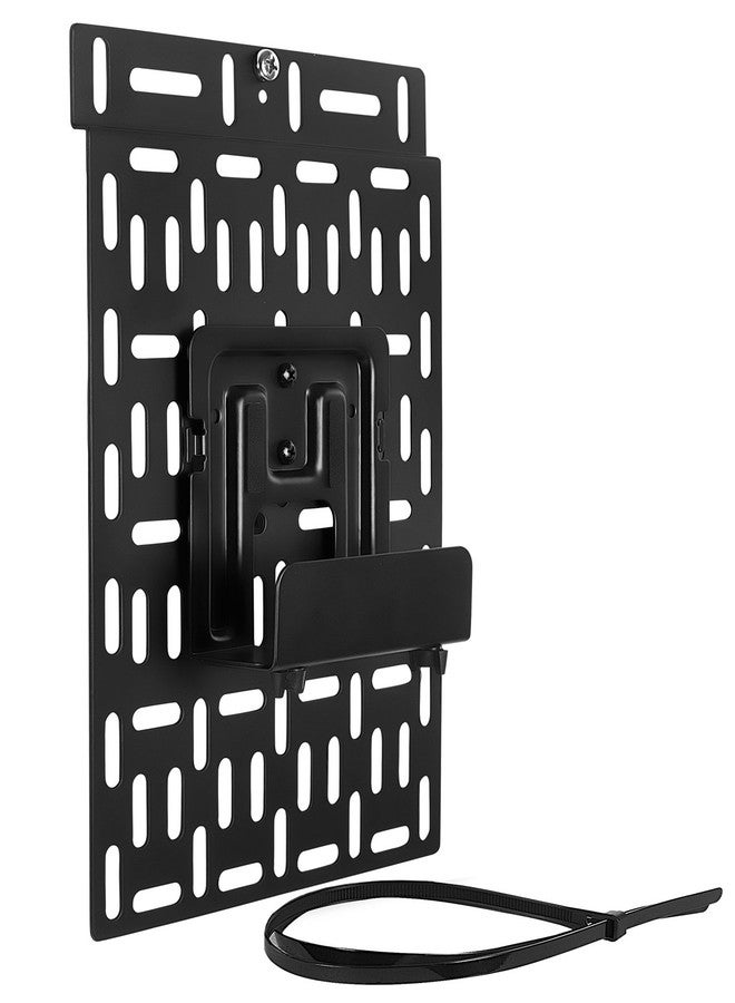 Mount-It! Cable Box Mount Behind TV | Adjustable Universal Mounting Bracket for Streaming Devices, Router, Modem, DVD | Wall and Behind TV Compatible, Steel - Image 1