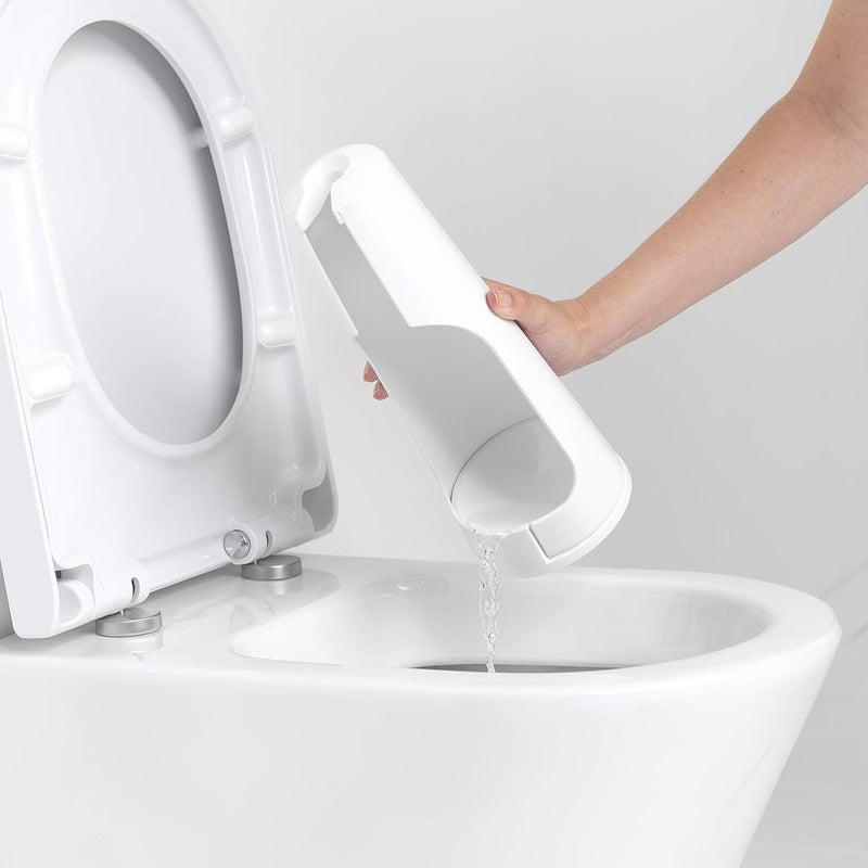 Brabantia Bathroom Toilet Brush and Holder - White - Image 4