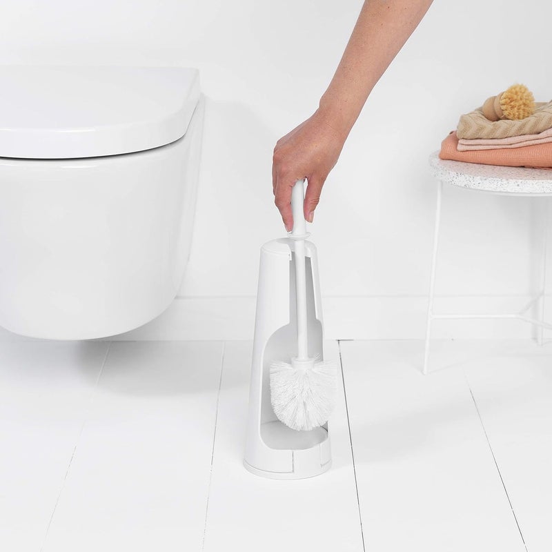 Brabantia Bathroom Toilet Brush and Holder - White - Image 5