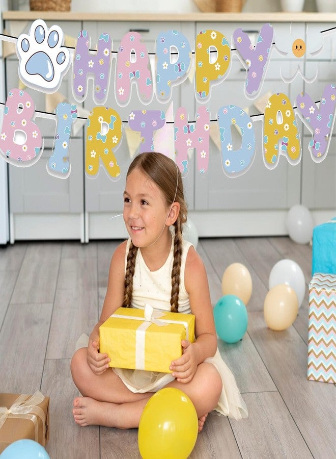 Chictry Dog Themed Banner Happy Birthday Party Supplies Kids Baby Dog Pet Puppy Party Supplies - Image 4