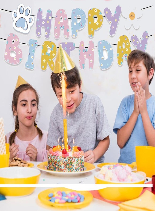 Chictry Dog Themed Banner Happy Birthday Party Supplies Kids Baby Dog Pet Puppy Party Supplies - Image 3