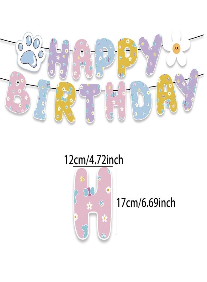 Chictry Dog Themed Banner Happy Birthday Party Supplies Kids Baby Dog Pet Puppy Party Supplies - Image 2
