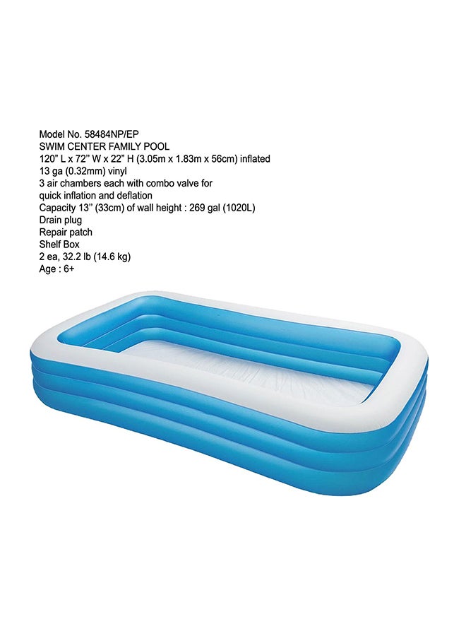 Intex - Swim Center Family Pool Ages 6+ 305x183x56cm - Image 2