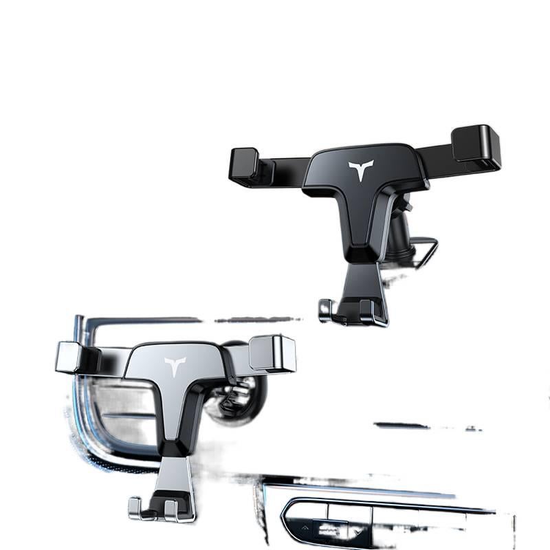 Air Vent Clip Car Phone Holder Metal with Dashboard & and Secure Hook Clip for Broad Compatibility in Black - Image 2