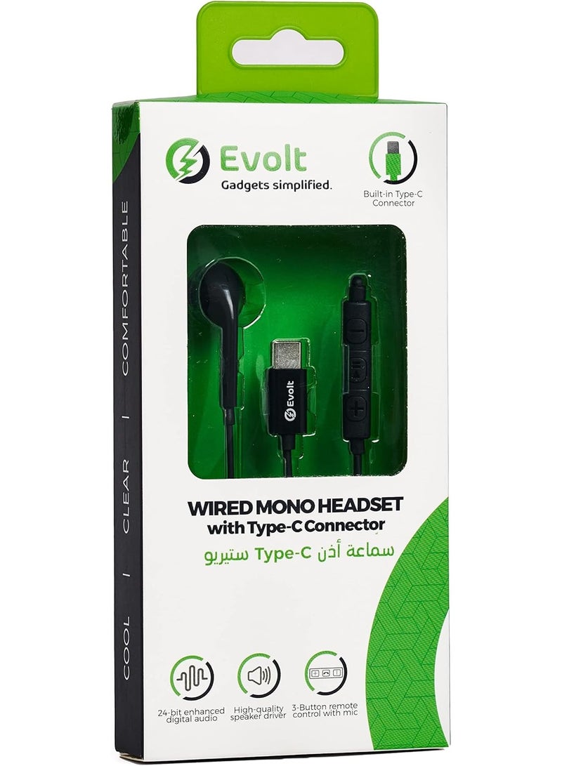 ايڤولت سماعة رأس سلكية أحادية Evolt WMH-200، بموصل على شكل حرف L مقاس ، استجابة ترددية من 20 هرتز إلى 20 كيلو هرتز، حساسية 97 ديسيبل، قطر مكبر الصوت 14 مم، أسود | WMH-200 - Image 2