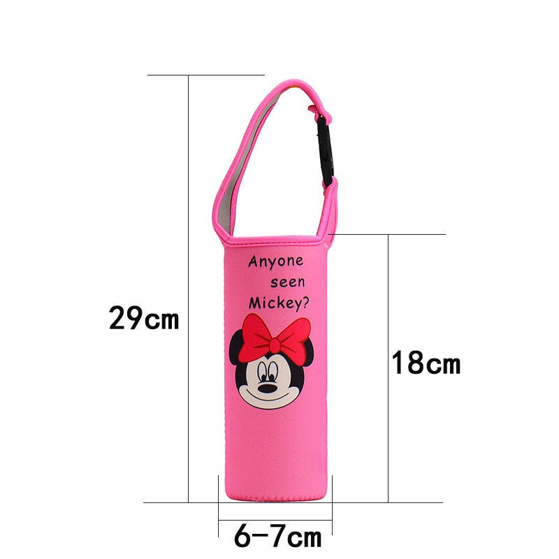 Insulated Cartoon Cup Sleeve Neoprene Simple Design Minnie Head 