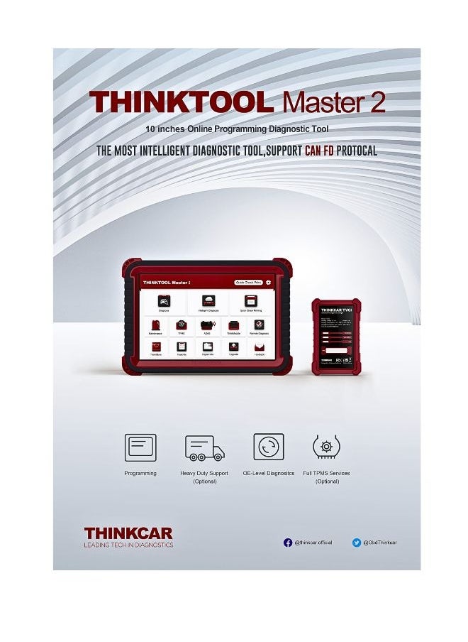 Generic - Thinktool Master 2 Professional Car Computer Programmer Diagnostic Tool OBD2 Scanner Online Coding For Motor Workshop - Image 1