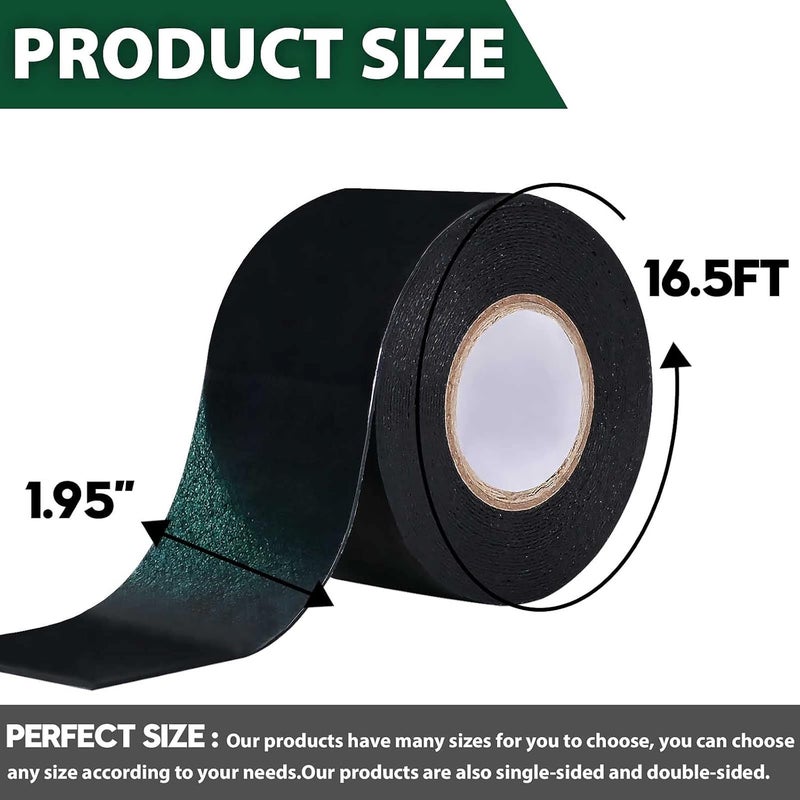 Inchoco Self-Adhesive Seaming Turf Tape Artificial Synthetic Double Sides, 2 Inch Width x 192 Inch Long Grass Seam Tape for Jointing Fixing Green Lawn Mat Rug, Connecting Fake Grass Carpet - Image 2