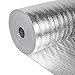 Miuwauer Reflective Insulation Roll 47in x 10Ft 3mm Foam Core Radiant Barrier Double Reflective Aluminum Foil Wrap Insulation Sheet Thermal Shield for Winter RV Window Thermal Cold Insulating Summer Heat - Image 2