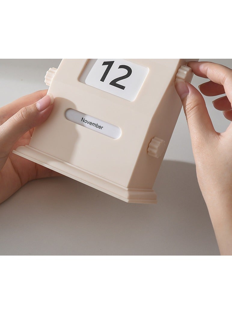 عام تقويم مكتبي إبداعي ذو مظهر عالٍ كلاسيكي، تقويم مكتبي إبداعي خفيف، ديكور فاخر، زخارف مكتبية راقية - Image 4