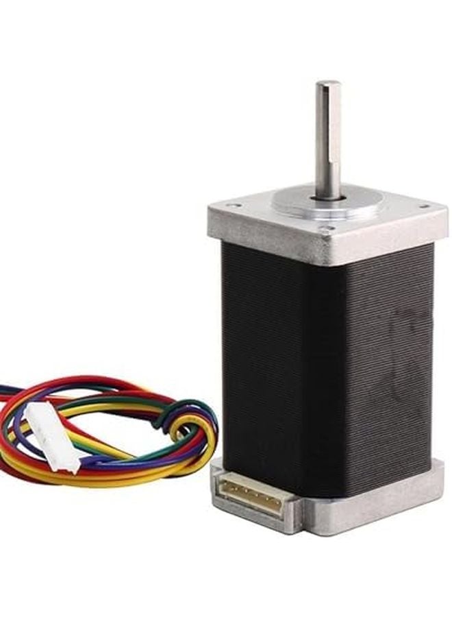 محرك خطوي Nema 14 مقاس 35x35x60 مم، زاوية 1.8 درجة، ثنائي الطور، 4 أسلاك، 1.2 أمبير، لقيادة آلات التحكم الرقمي. - Image 5