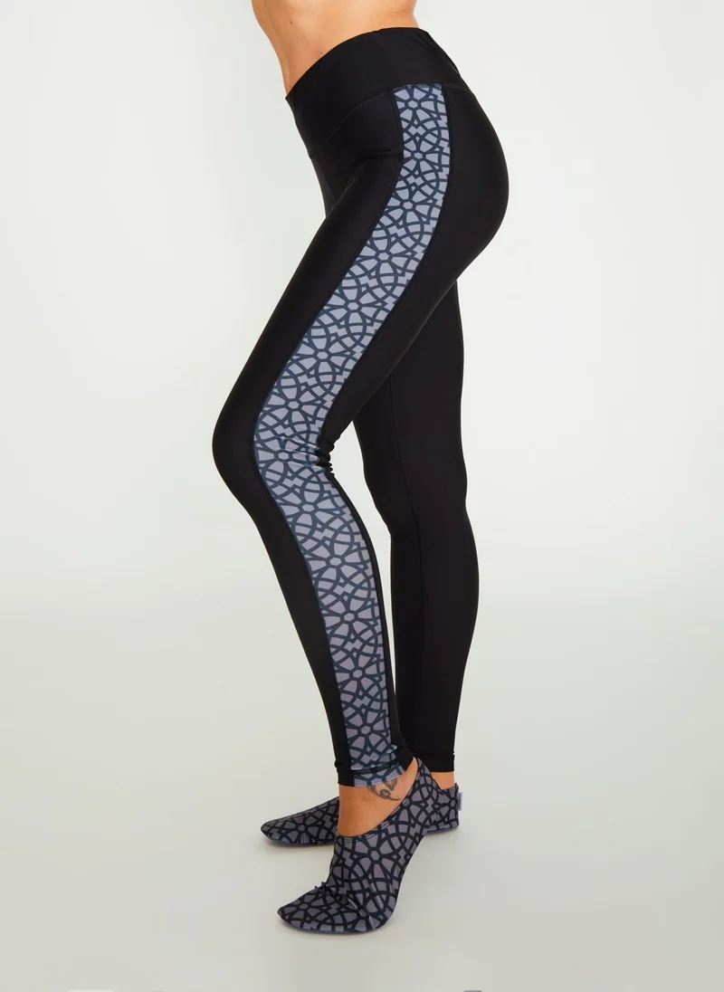 COEGA SUNWEAR COEGA Ladies Tights - Nero Silver Arabesque