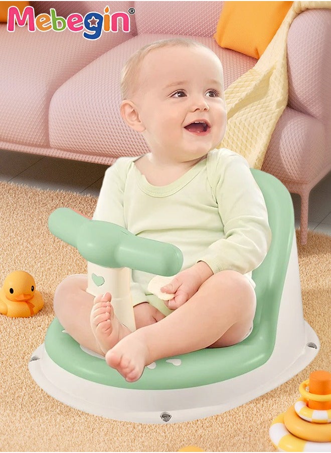 MEBEGIN Baby Bath Seat with 4 Powerful Suction Cups and Ergonomic Backrest, Non-Slip Toddler Bath Seat, Infant Bathtub Support Chair, Safe Bathtub Seat for Sitting Up, Learning Sit-Up Seat with Air Holes, Suitable for Use in Bathtub, Living Room, Shower Room or Outdoor  - Image 3