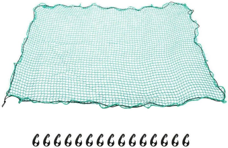 SHERCHPRY Truck Bed Cargo Net with Elastic Bungee Straps and 15 Hooks, 2.5X3.5M Nylon Mesh Cover for Pickup Trucks, Trailers, and Roof Cargo Securing - Image 1