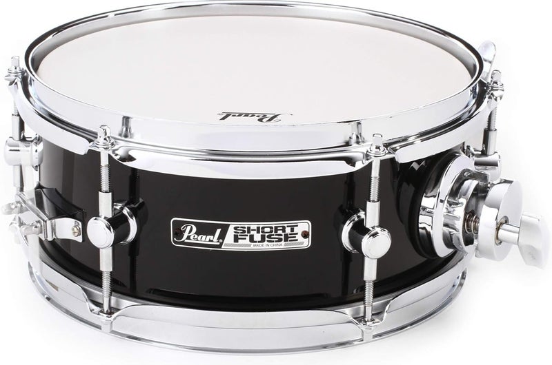 Pearl Short Fuse Snare Drum, Piano Black, 10-inch (SFS10/C31)