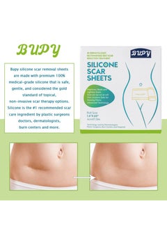 BUPY 4cm*1.5m Fade Scar Sticker Efficient Beauty Scars Removal Silicone Gel Skin Tone Self-adhesive Acne Burn Repair Patch  - Image 3