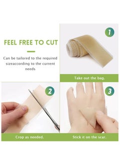 BUPY 4cm*1.5m Fade Scar Sticker Efficient Beauty Scars Removal Silicone Gel Skin Tone Self-adhesive Acne Burn Repair Patch  - Image 5