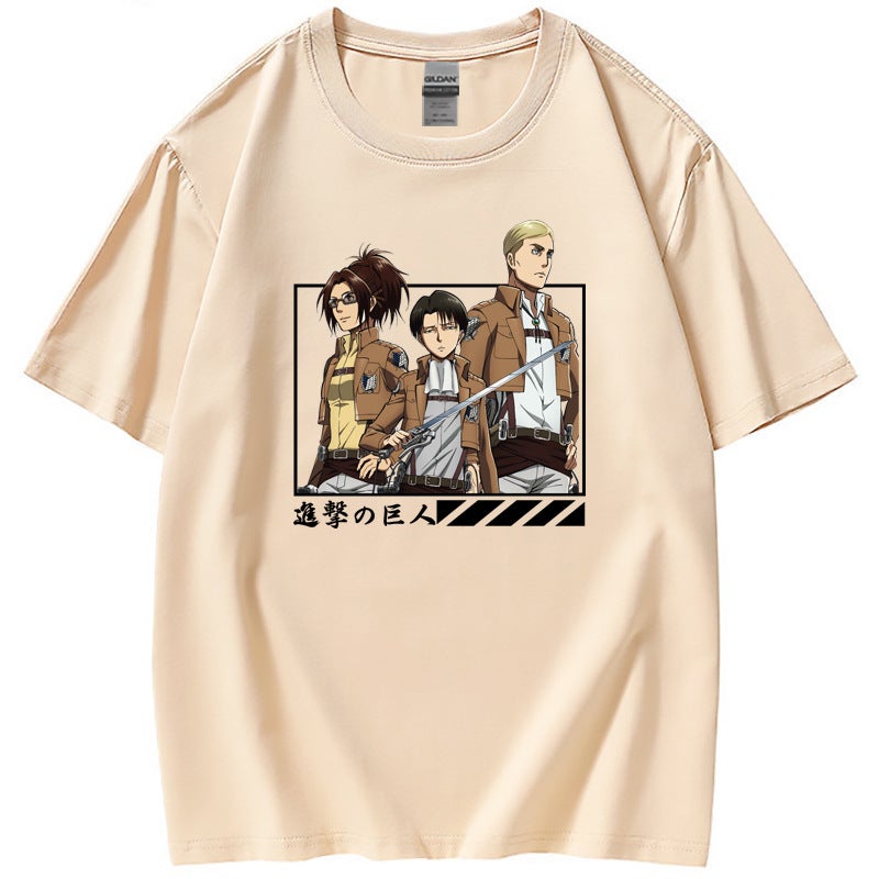 Attack On The Giant Attack On Titan Popular Animation Peripheral Printed Short Sleeve T-Shirt Women'S T-Shirt Now - Image 1