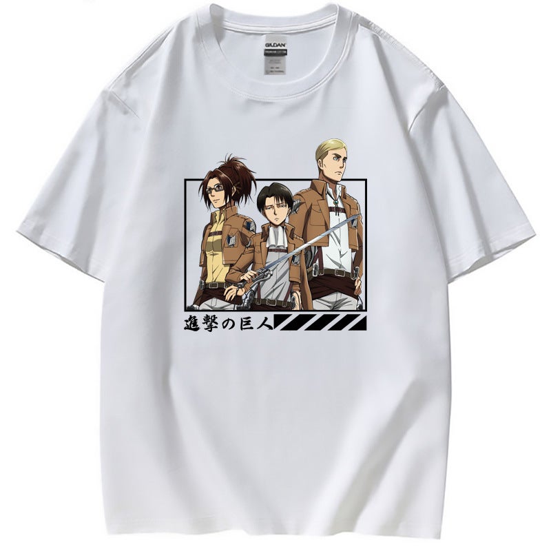 Attack On The Giant Attack On Titan Popular Animation Peripheral Printed Short Sleeve T-Shirt Women'S T-Shirt Now - Image 4