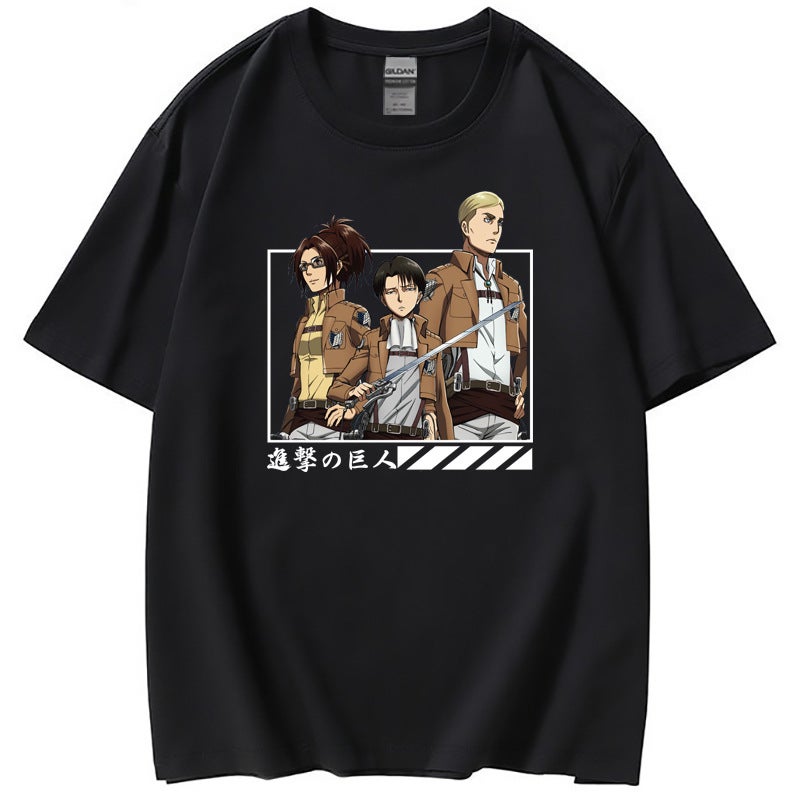 Attack On The Giant Attack On Titan Popular Animation Peripheral Printed Short Sleeve T-Shirt Women'S T-Shirt Now - Image 2