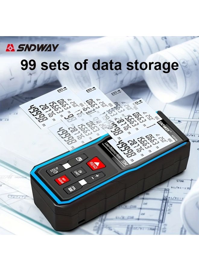 SNDWAY 70m Laser Distance Meter 99 Data Storage Digital Laser Measure - Image 5