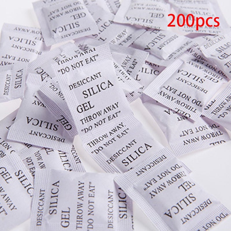 Saycker 200 Pcs Food Grade Security Silica Gel Desiccant Pack Moisture Absorber Dehumidifier Size200 pcs - Image 2