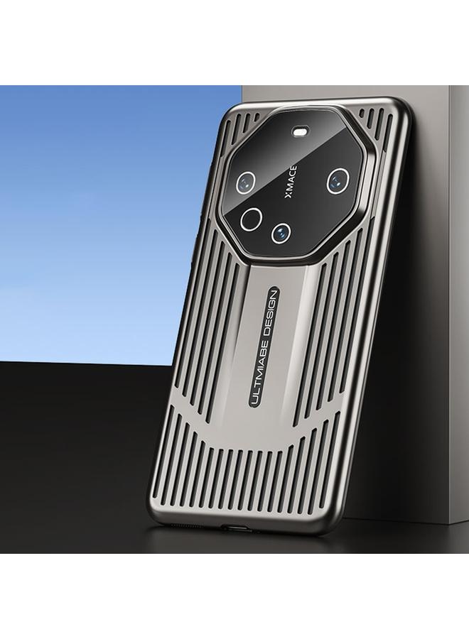 Green Tiger For Huawei Mate 60 Pro / 60 Pro+ Ice Sense Heat Dissipation Electroplating Frosted Phone Case(Grey)