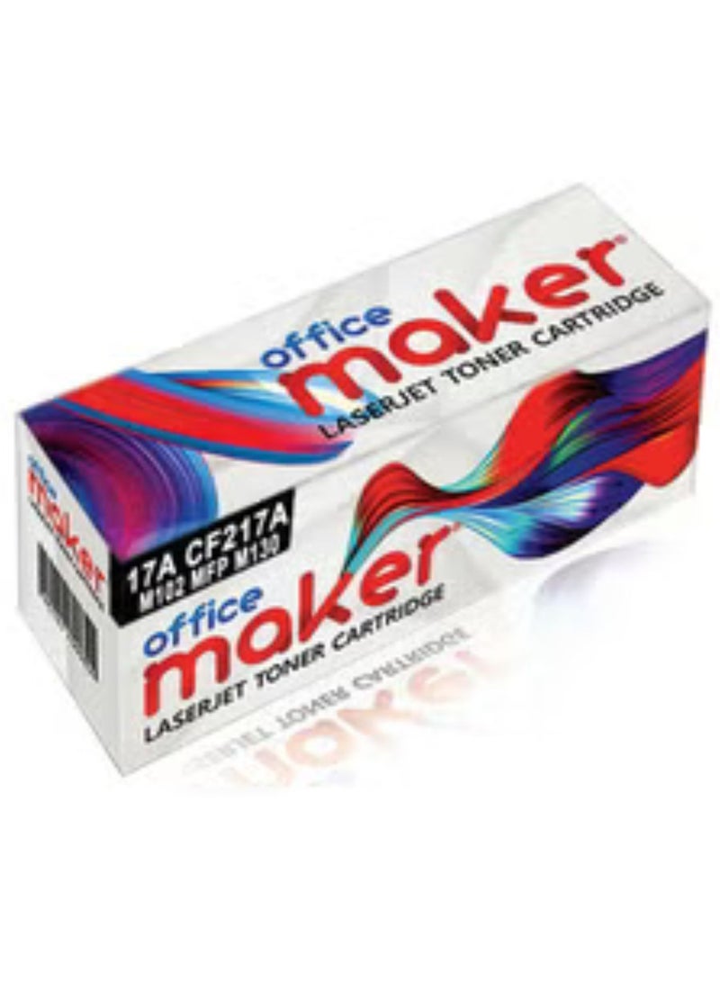Office Maker 17A CF217A Laserjet Toner Cartridge for Printer Black