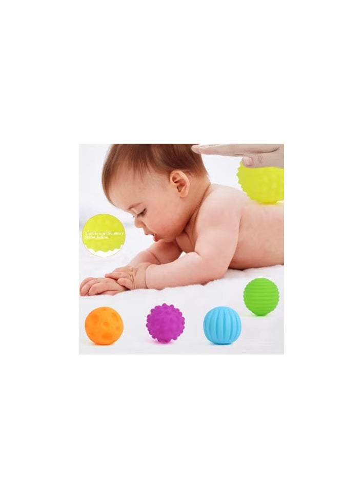 Generic Squeez balls for kids squeeze ball toys +18 months for toddlers bath toy squeak ball toy sensory baby toy for kids, sensory ball for babies, safe for kids (6 pack)  - Image 3