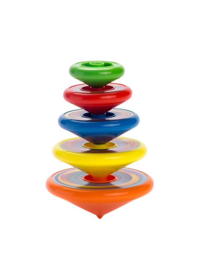 Loquat Rotary Gyroscope Children's Hand-turning Luminous Stacking Stacking Gyroscope Color Flash Gyroscope Battle Disc Toy-Color:Gyro Plate 1 - Image 2