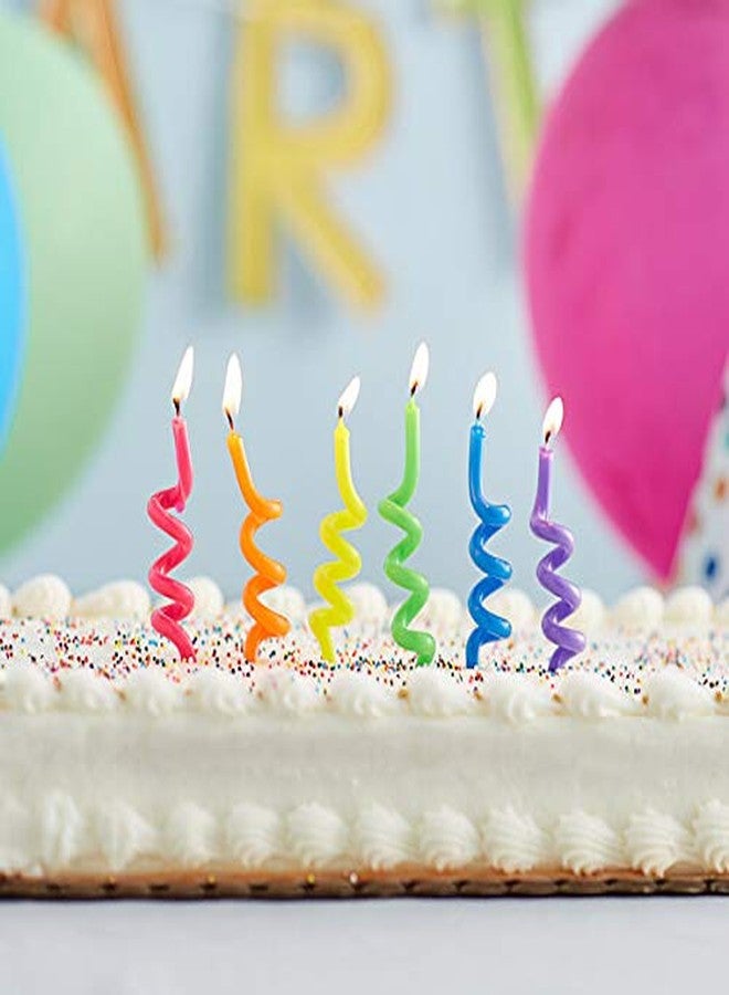 كرييتف كونفيرتينج شموع حلزونية بألوان نيون - 6 قطع - Image 2