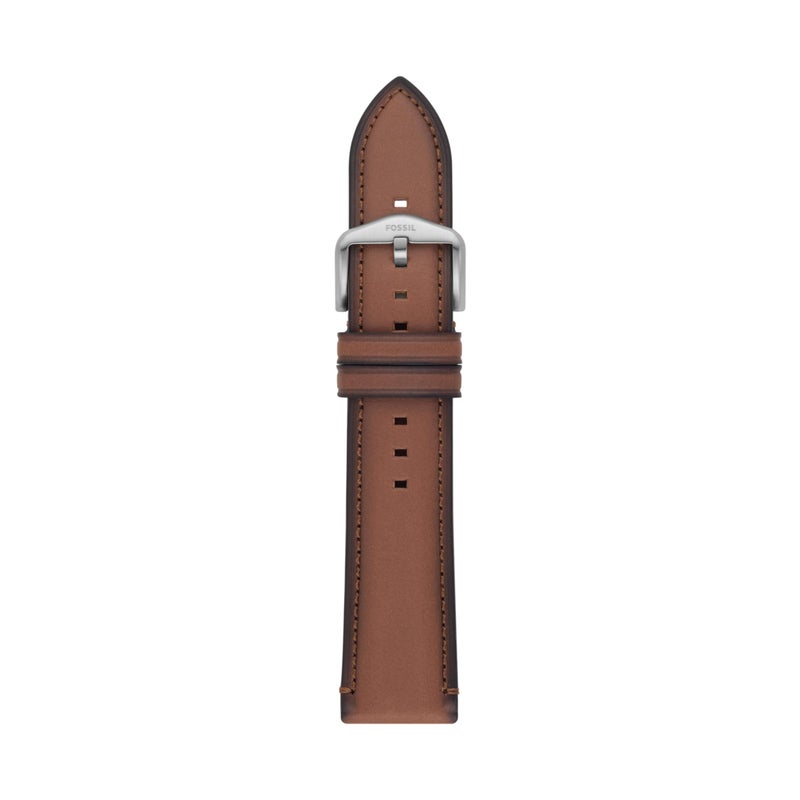 Fossil Mens 22mm Medium Brown LiteHide Leather Watch Band - Image 2