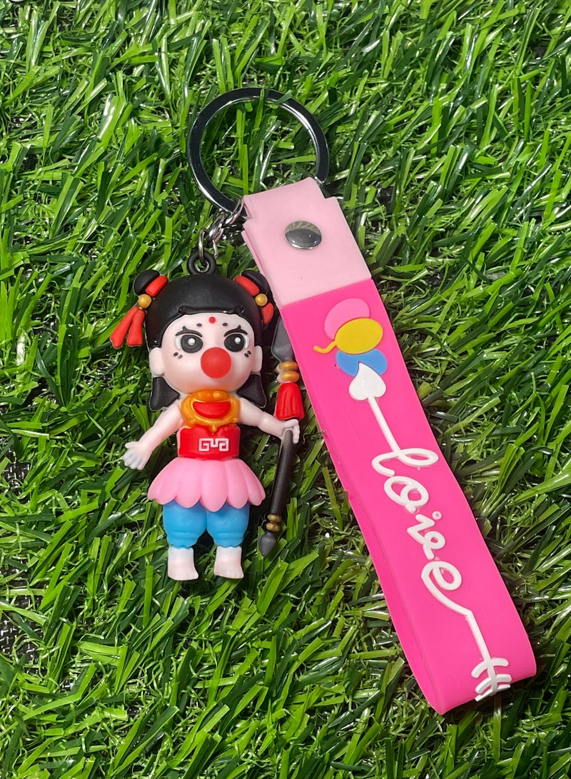 Distinctive cartoon keychain distinctive accessory keychain designed with Disney character with ribbon that fits with car keys wallet and bag wonderful and beautiful gift - Image 1