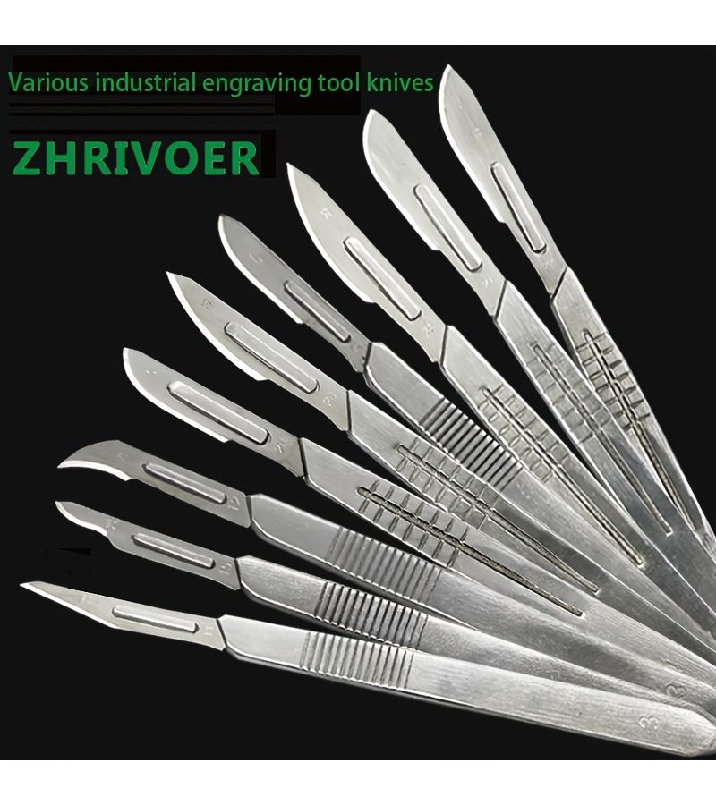 20pcs Carbon Steel Blades NO22 for Art Engraving Grafting Craft DIY Trimming - Image 1