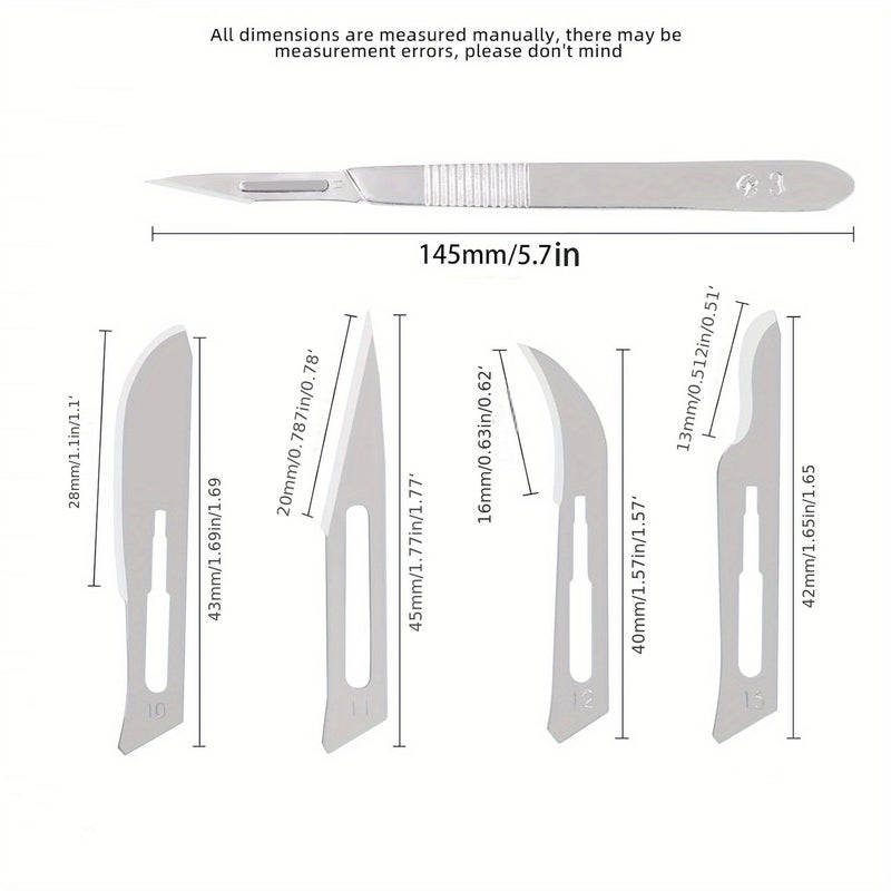 20pcs Carbon Steel Blades NO22 for Art Engraving Grafting Craft DIY Trimming - Image 4