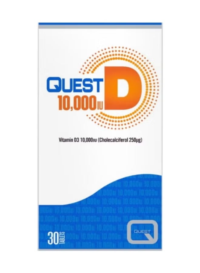 Quest Vitamin D3 10000Iu Tablets, 30 Tablets