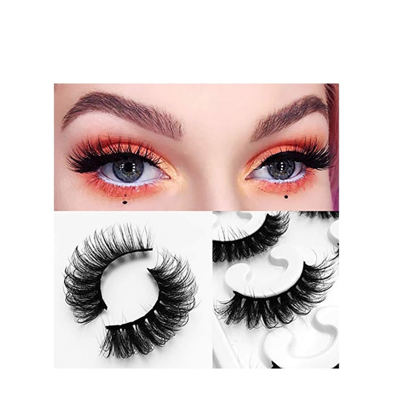 Zikra 10pair Mink Eyelashes 15mm Lashes Fluffy Messy 3D False Eyelashes Dramatic Long Natural Lashes Makeup Mink Lashes - Image 2