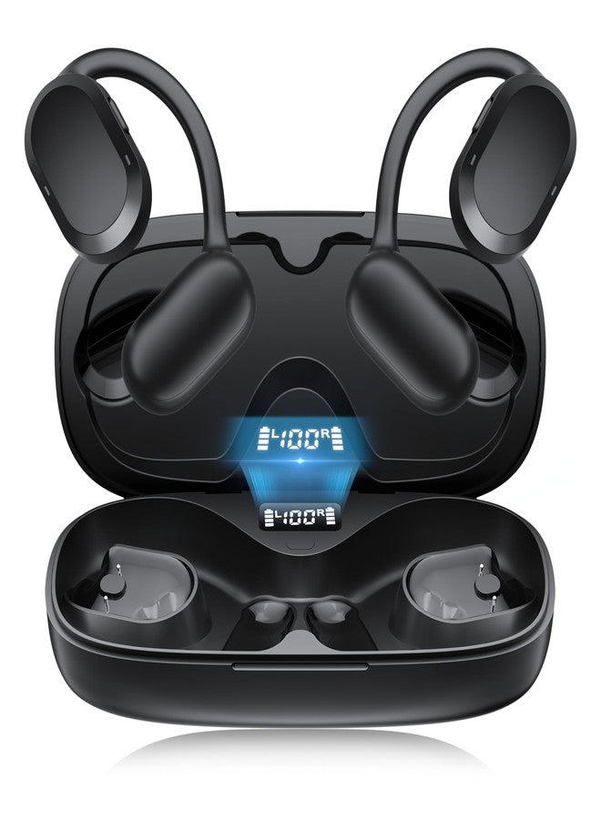 TTQ Open Ear Headphones, Open Ear Earbuds, IPX7 Waterproof, Bluetooth 5.3 True Wireless Sports Over Ear Earbuds with Earhooks, Built-in Mic, Crystal-Clear Calls for Running Workout Cycling Driving - Image 1