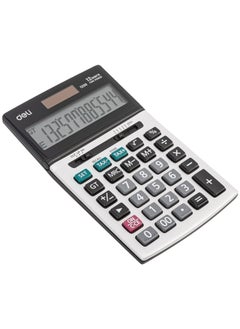 Deli Deli E1250 Metal Calculator - 12 Digits - Silver  - Image 2