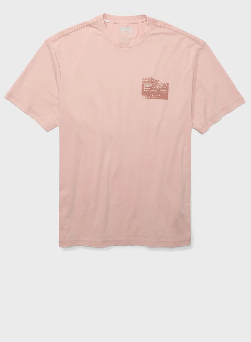 American Eagle Graphic Crew Neck T-Shirt