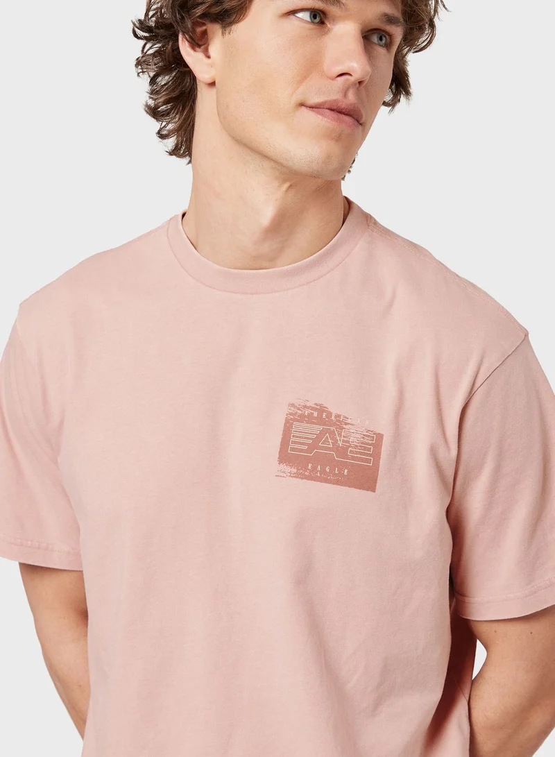 American Eagle Graphic Crew Neck T-Shirt