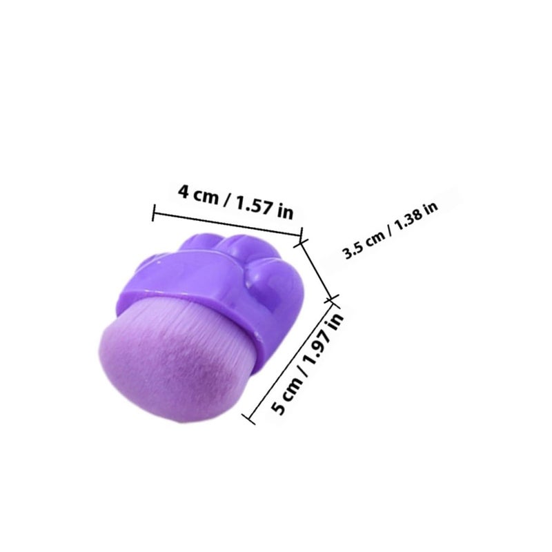 Cat Claw Foundation Brush and Concealer Brush 2pcs Portable Kitten Paw Shaped for Travel and Face Cosmetics Application - Image 2